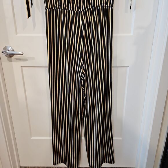 Tacera Striped Jumpsuit sz L - Picture 5 of 7